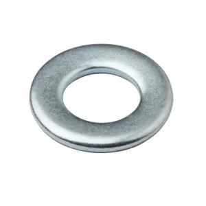 Diall M5 Carbon steel Medium Flat Washer, (Dia)5mm, Pack of 20