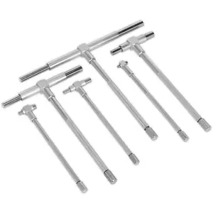 6 Piece Telescopic Bore Gauge Set - Diameter Measurement - Spring Loaded Plunger