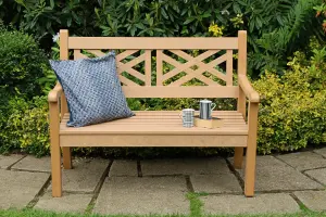 Winawood Speyside 2 Seater Wood Effect Bench - New Teak