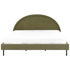 Boucle Bed EU Super King Size Green MARGUT