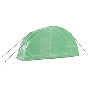 Berkfield Greenhouse with Steel Frame Green 12 m2 6x2x2.85 m