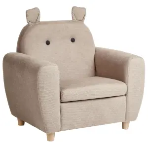 Kids Chair MARIBO Fabric Taupe