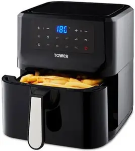 Tower Vortx 5L Digital Air Fryer, Black, Stainless Steel