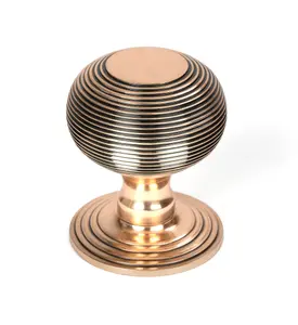 From The Anvil Polished Bronze Beehive Centre Door Knob