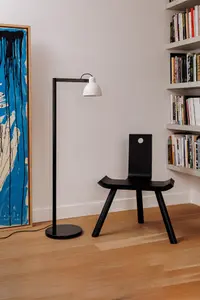 Luminosa Venice White Floor Task Lamp