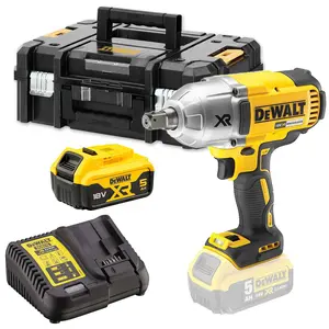 Dewalt DCF899P1 18v XR Brushless High Torque Impact Wrench 1/2" + 1x 5.0Ah Tstak