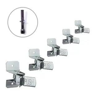 5 x Spring Loaded Wall Mounted Tool Clips, Storage for Garages, Sheds & Work Tools