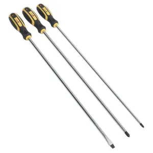 Sealey Screwdriver Set 3pc Extra-Long S0895