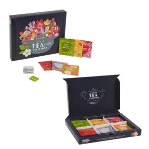 URBNLIVING 25cm Width 2 Boxes-Special Gift Box Tea Selection 24 Tea Bags 6 Different Flavours