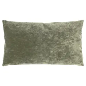 Camden Throw Cushion Khaki / Rectangular / 30cm H x 50cm W x 10cm D