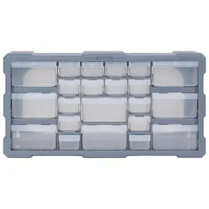 Berkfield Multi-drawer Organiser with 22 Drawers 49x16x25.5 cm