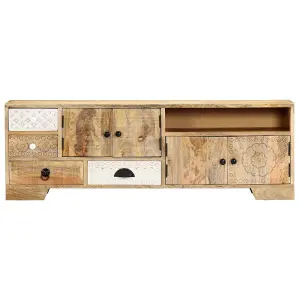 Berkfield TV Cabinet 120x30x40 cm Solid Mango Wood