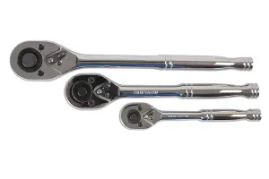 Laser Tools 6421 3pc Standard Ratchet Set 1/4"D, 3/8"D, 1/2"D