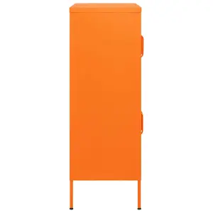 Berkfield Storage Cabinet Orange 80x35x101.5 cm Steel