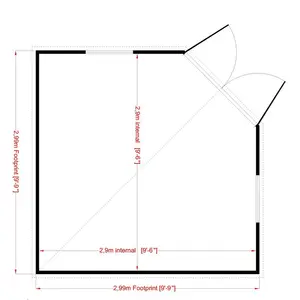 Barclay 10 x 10 Ft Corner Summer House Yes