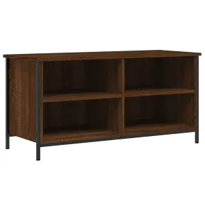 Berkfield TV Cabinet Brown Oak 100x40x50 cm Engineered Wood