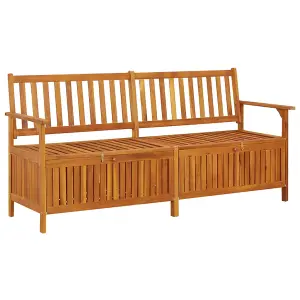 Berkfield Storage Bench 170 cm Solid Wood Acacia