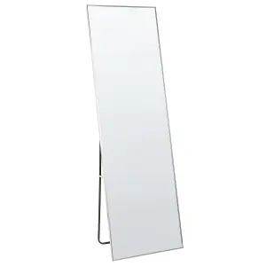 Standing Mirror BEAUVAIS Metal Silver