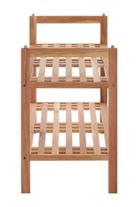 Maison by Premier ARLA 2 Tier Slatted Design Stackable Shoe Rack