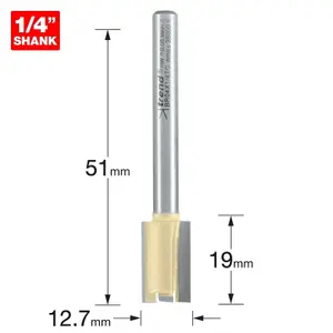 Trend H/JIG/A 2 Part Hinge Jig with x2 12x70mm Cutters Door Hinge Template