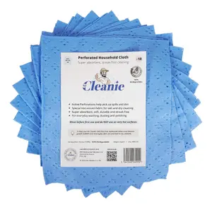 Set of 100 pcs. Perforated Super Absorbent Household Cloth in Blue ( 10 pack )