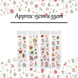 Christmas Stickers 1 x Varied Design 15cm x 55cm Christmas Themed