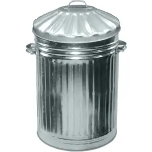 Extra Large Galvanised Bin Retro  Style Bin - 130L Steel Bin