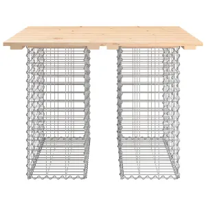 Berkfield Garden Bench Gabion Design 100x102x72 cm Solid Wood Pine