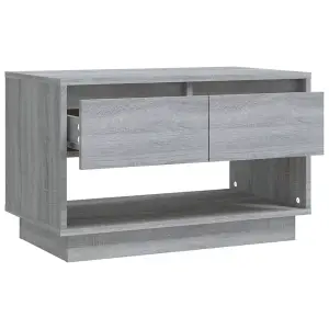 vidaXL TV Cabinet Grey Sonoma 70x41x44 cm Engineered Wood