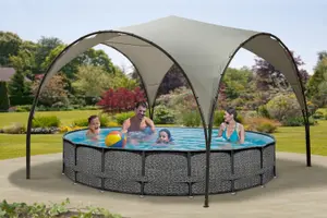 Garden Store Direct Monaco 3.8 x 3.8m Dome Steel Gazebo