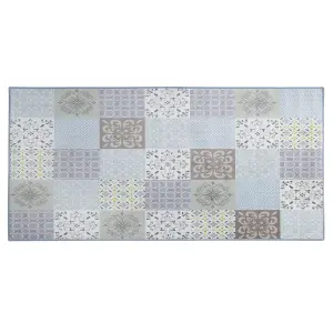 Area Rug Mosaic Pattern 80 x 150 cm Multicolour INKAYA