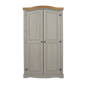 Premium Corona Grey, 2 door wardrobe