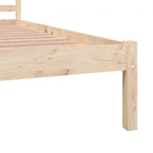 Berkfield Bed Frame Solid Wood Pine 150x200 cm King Size