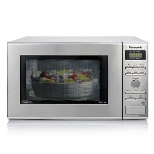 1000Watts Compact Microwave & Grill Stainless Steel