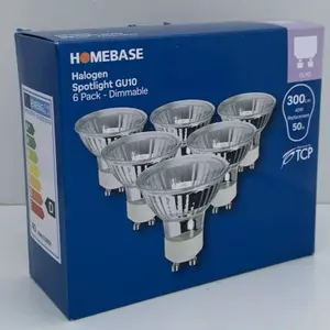 First Choice Lighting Pack of 24 50 Watt Halogen GU10 Warm White Dimmable Light Bulbs