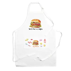 Purely Home Food Pun Novelty Kitchen Apron - Cooking & Baking Gift - Bun in a Million