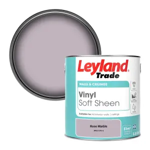 Leyland Trade Vinyl Soft Sheen Walls & Ceilings Emulsion Paint Rose Marble (PPG1179-4) - 2.5L