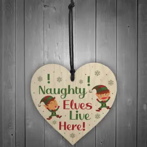 Funny Christmas Decoration ELF Sign Elf Accessories Daughter Son Xmas Gift