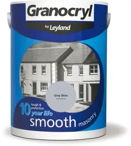 Granocryl Smooth Masonry Paint Grey Skies 5L