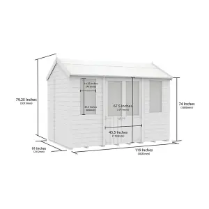 DIY Sheds 8x10 Apex Summer Shed