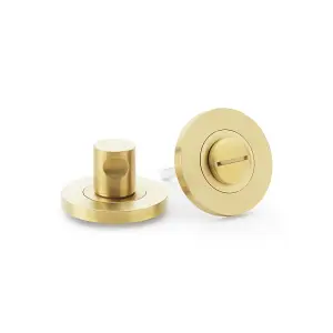 Alexander & Wilks Plain Thumbturn and Release - Satin Brass PVD