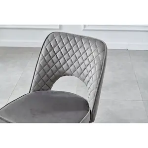 Asfand Upholstered Dining Chair (Set of 2) Grey