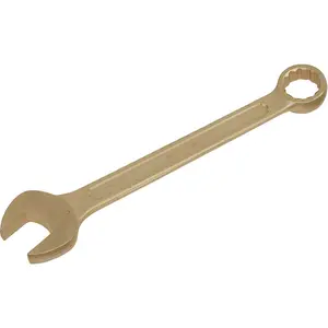 27mm Non-Sparking Combination Spanner with Open-End and 12-Point WallDrive Ring