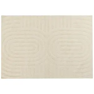 Wool Area Rug 160 x 230 cm Beige MASTUNG