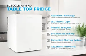 Subcold Aire40 LED Mini Fridge White