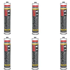 Soudal Carbond 940FC Adhesive Sealant Grey 310ml (Pack of 6)