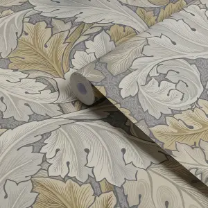 William Morris Gallery Collection Neutral Acanthus Smooth Wallpaper