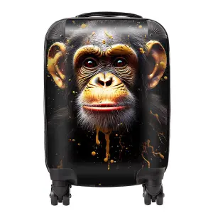 Splashart Cheeky Chimp Face Suitcase - Small