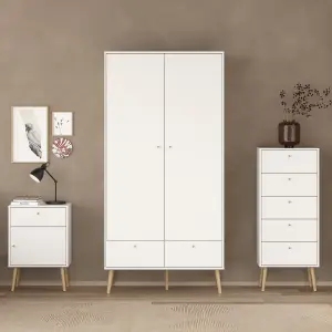 Cumbria Wardrobe with 2 Doors + 2 Drawers