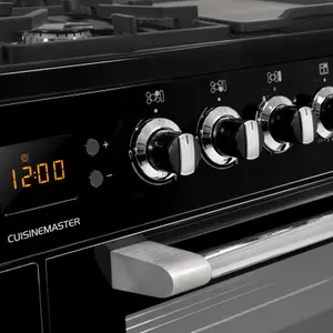 Leisure CS100F520K Freestanding Electric Range cooker with Gas Hob - Black